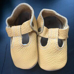 Baby/ Toddler Leather Mary Jane Moccasins Size 3 Snap Closing My Cute Moccs
